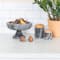 Hello Honey® 8" Gray Marble Footed Pedestal Bowl